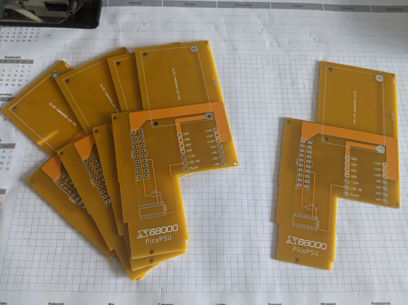 photo of the PCBs